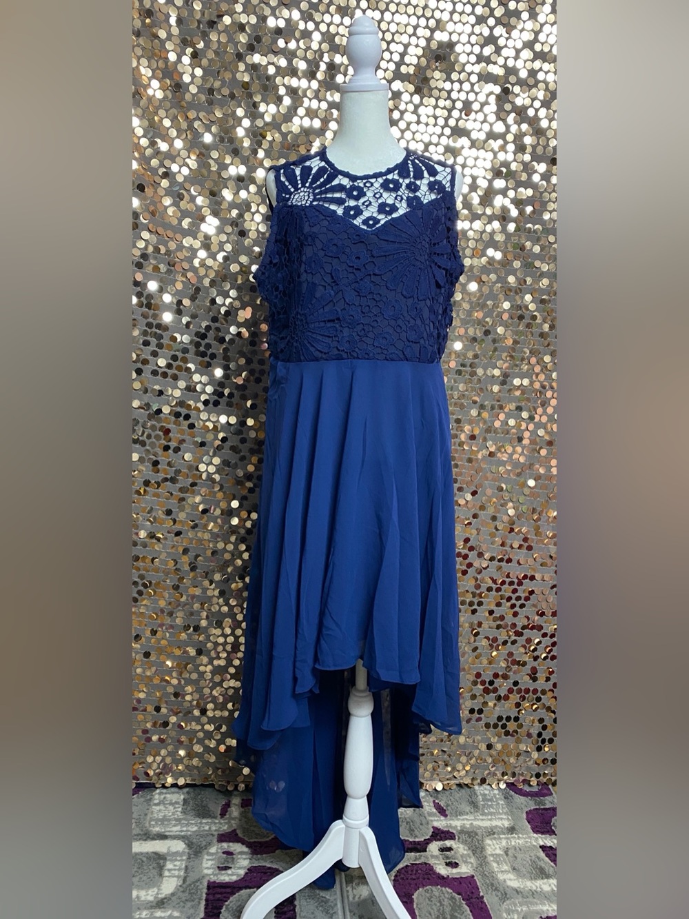 Navy blue sleeves dress size XXL #1534